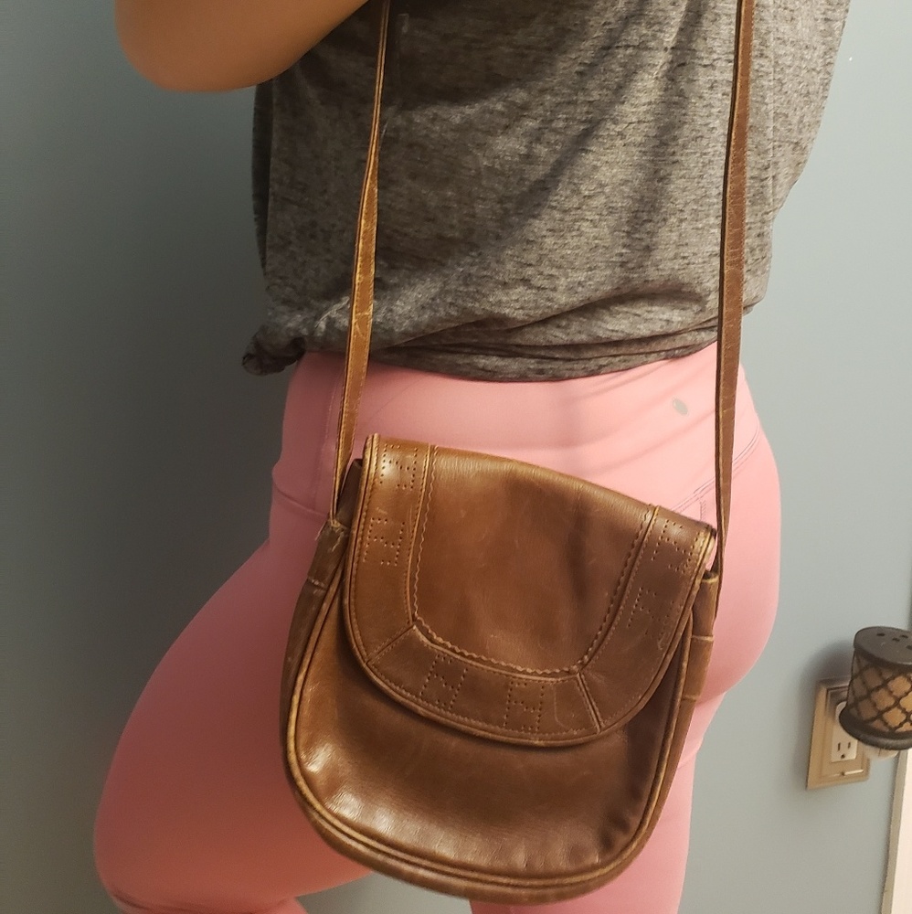 Fendi crossbody leather purse